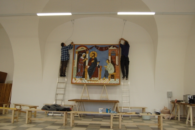 Fresco mural painting is ready