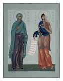 Icon of SaintNaomi and saint Ruth