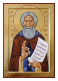 Icon of saint Sergij of Radonezh (Sergi Radonezhski)