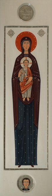Icon of Our Lady with Christ Child for Marist Brothers, 2016